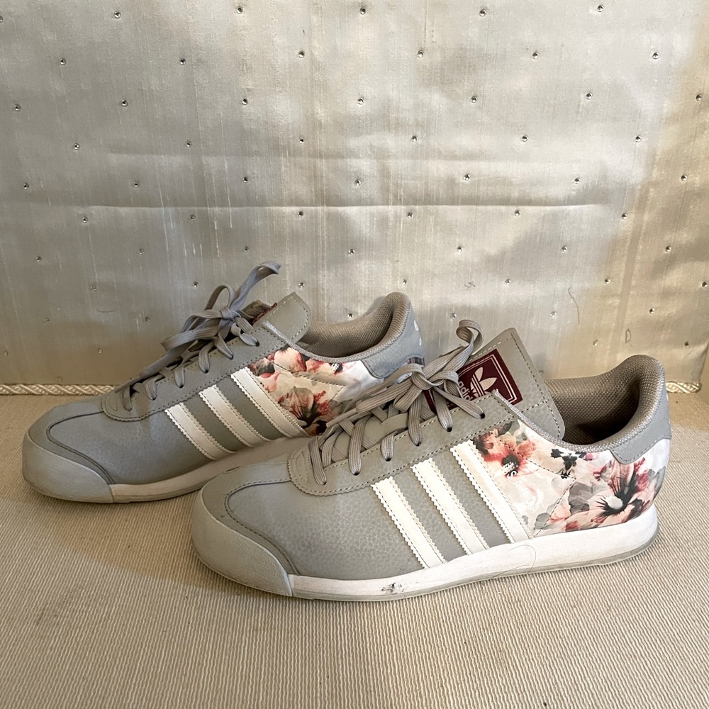 Floral Samoa Gray Adidas Original Shoes